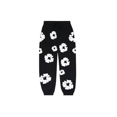 Spodnie Cotton Wreath (Black)