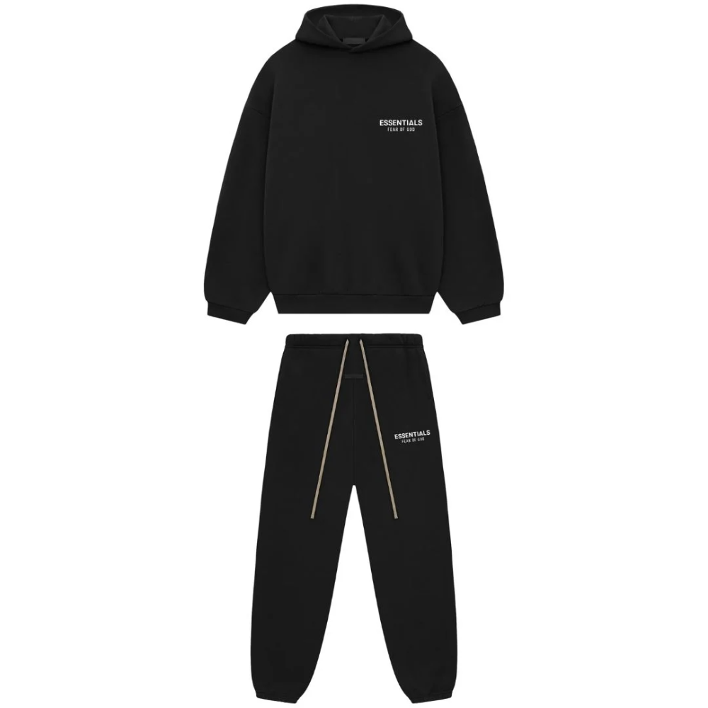 Komplet dresowy Fear of God Essentials Fleece Black