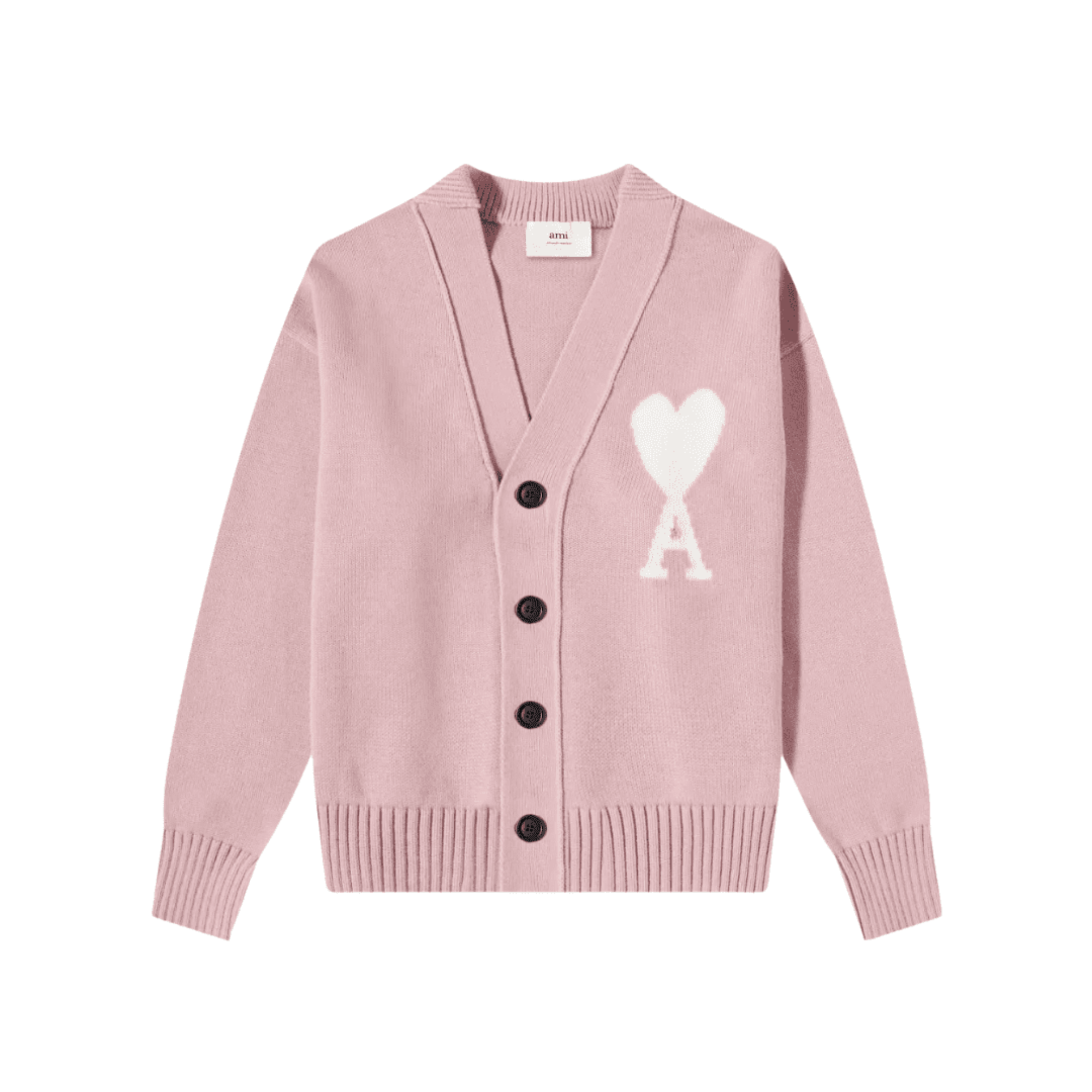 Ami Sweater Green with White Logo