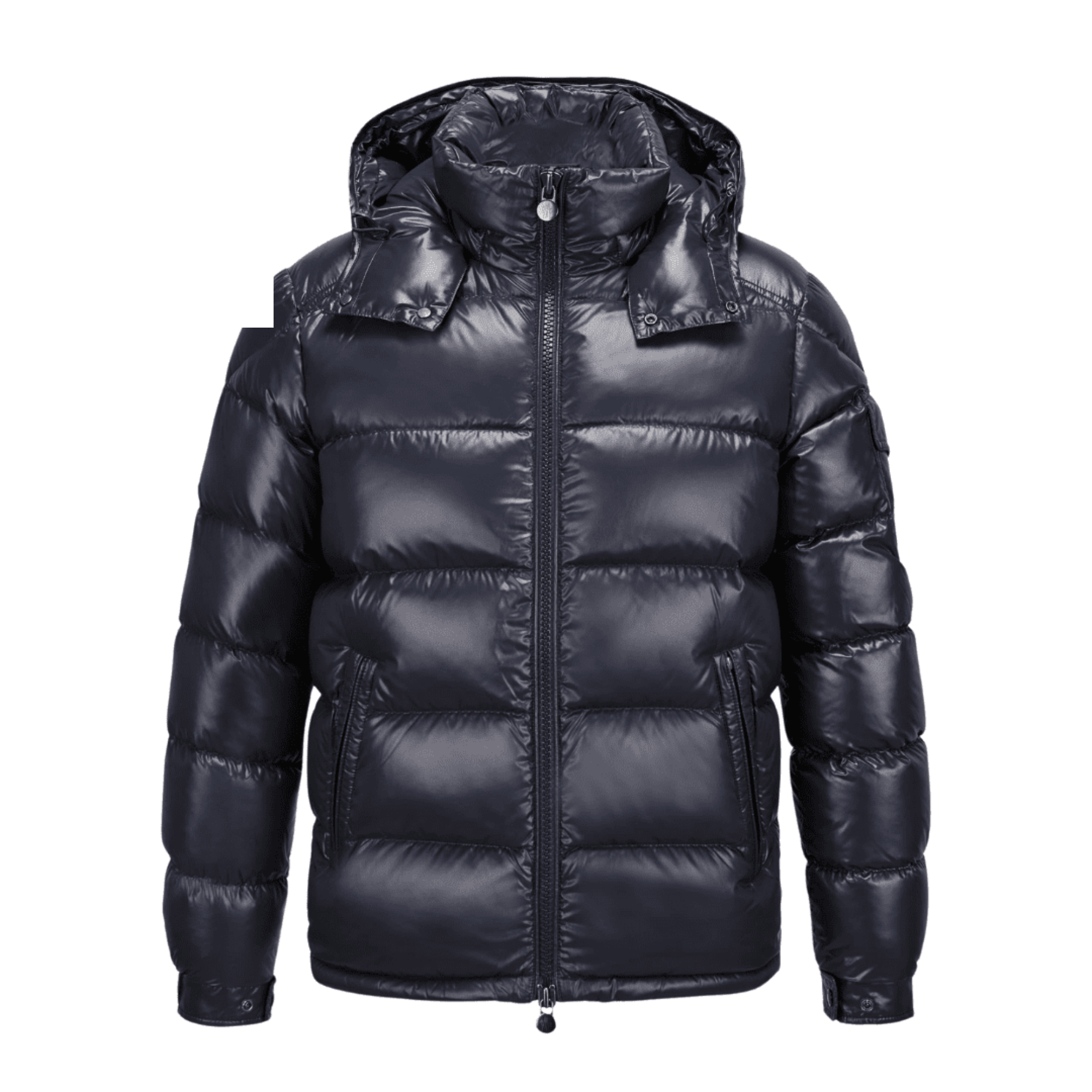 Kurtka Puchowa Moncler Maya Hoodee Down Jacket (Granatowa)