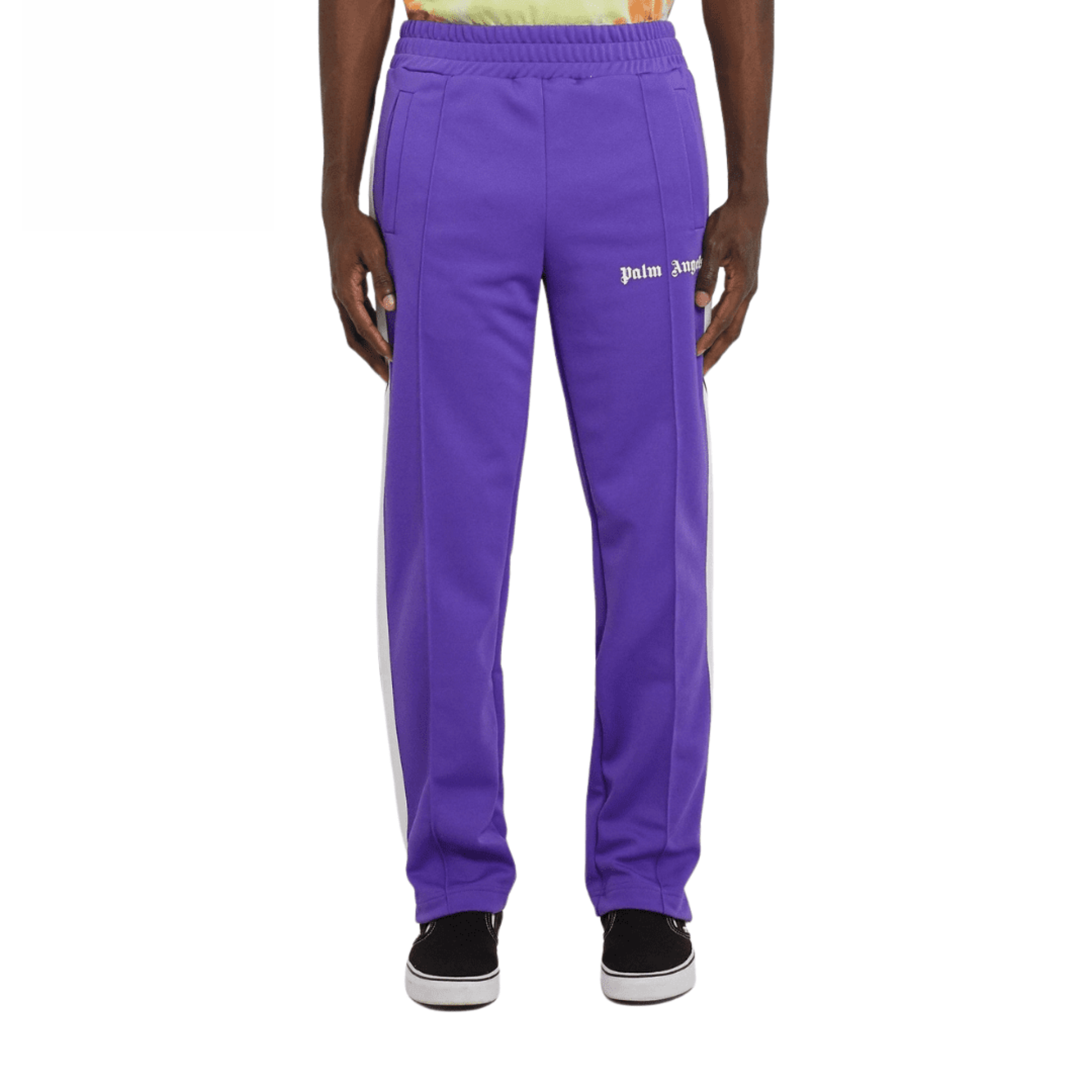 Palm Angels – Striped T ech-Jersey Track Pants – Purple