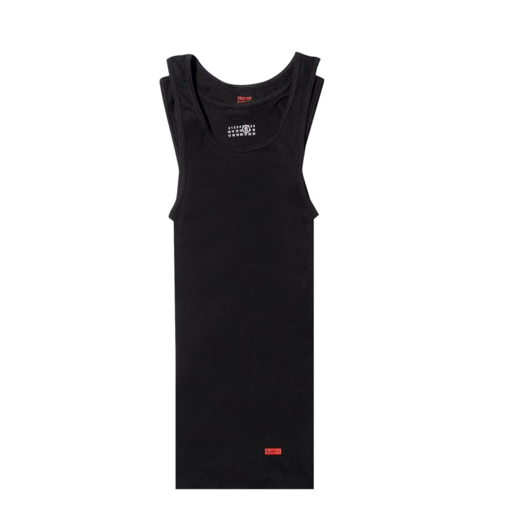 Supreme x MM6 Maison Margiela Tagless Tank Top (1 Pack) 'Black’
