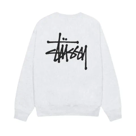 Stussy Men’s Basic Stussy Crew Ash Heather