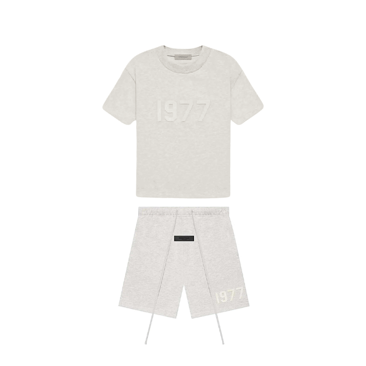 Komplet krótki Fear of God Essentials 1997 Light Oatmeal