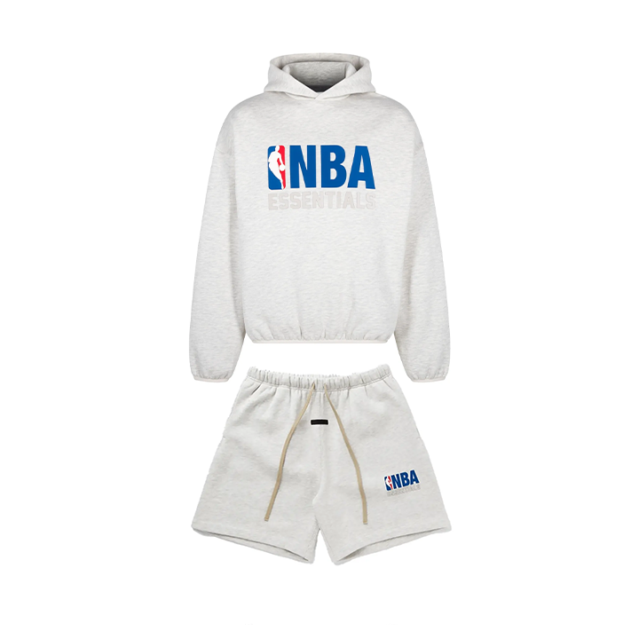 Komplet bluza + spodenki Fear of God Essentials NBA Grey