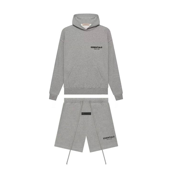 Komplet bluza + spodenki Fear of God Essentials Dark Oatmeal