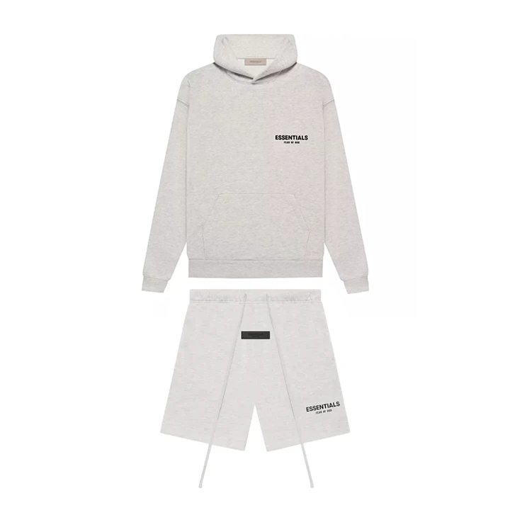 Komplet bluza + spodenki Fear of God Essentials Light Oatmeal