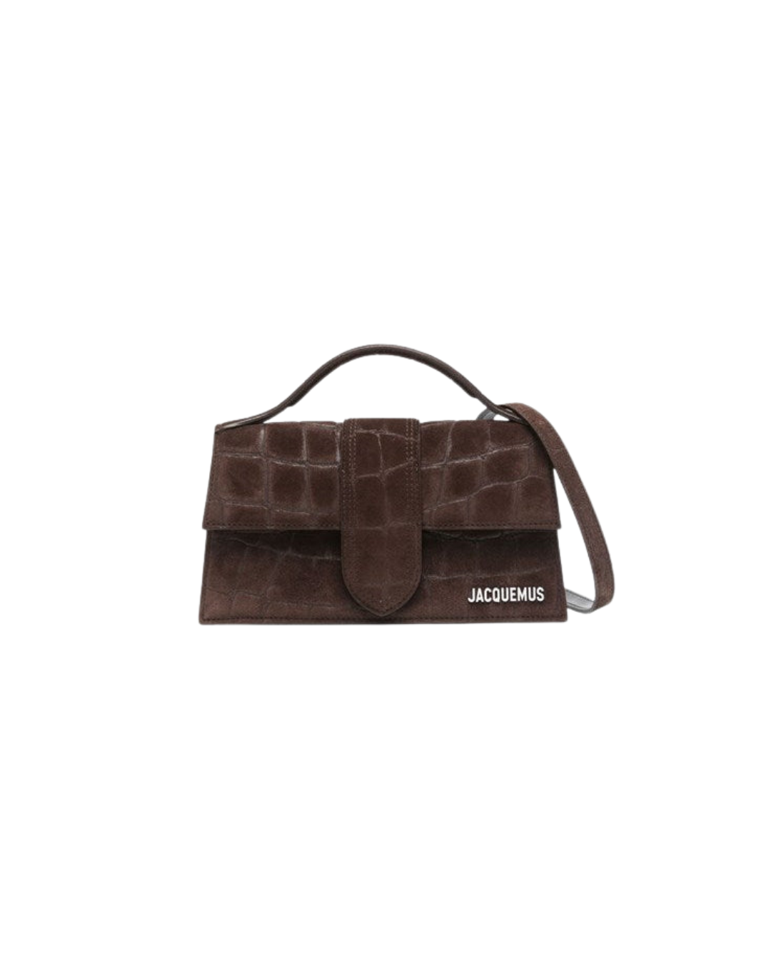 Jacquemus torebka Le Bambino Mini Croco Dark Brown