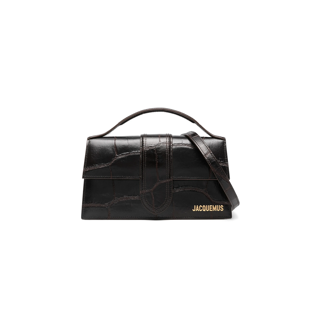 Jacquemus torebka The large Bambino Croco Black