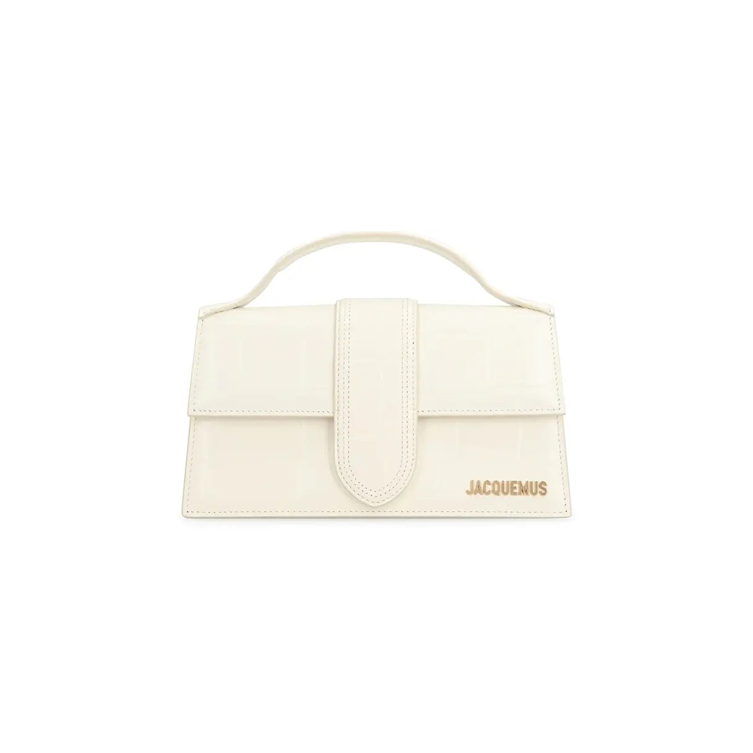 Jacquemus torebka The large Bambino Light Ivory Croco
