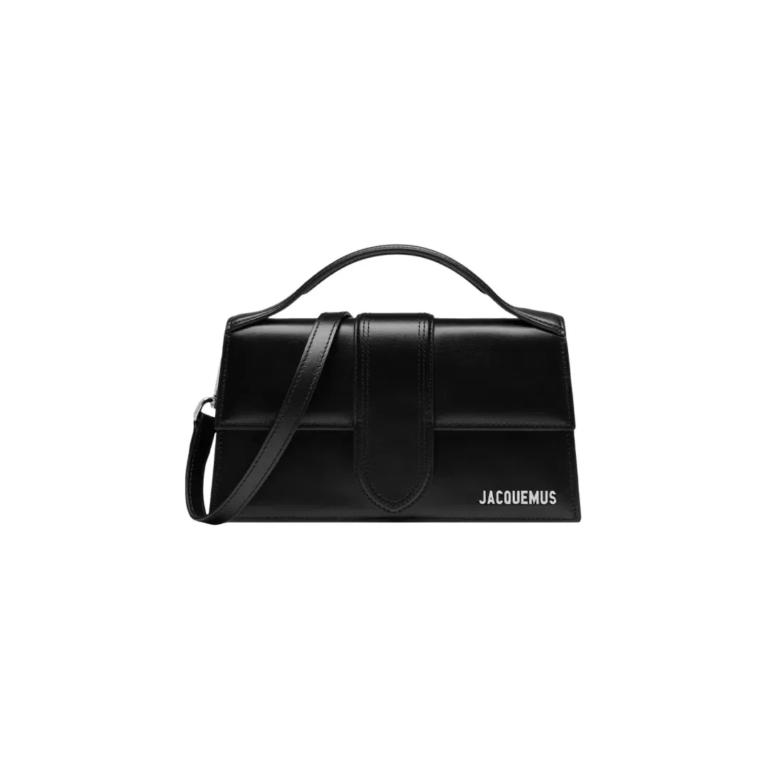 Jacquemus torebka The large Bambino Shiny Black Silver